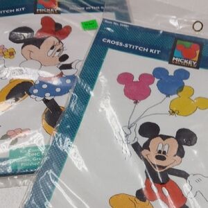 Disney Mickey and Minnie Mouse Cross-Stitch Kit